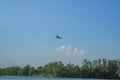 Rayong/Thailand- Ã¢â¬Å½November Ã¢â¬Å½21, Ã¢â¬Å½2018: Sikorsky S-70B-7 Seahawk Royal Thai Navy over the tree at U-Tapao Rayong